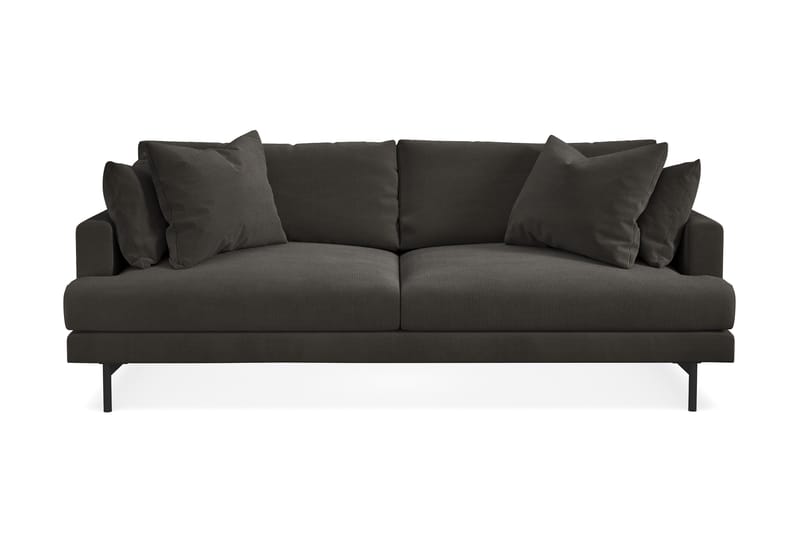 Menard 4-sits Djup Manchestersoffa - Mörkgrå - Möbler - Soffa - 4 sits soffa