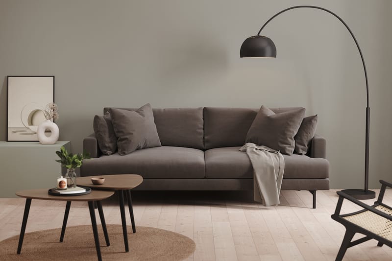 Menard 4-sits Djup Manchestersoffa - Mörkgrå - Möbler - Soffa - 4 sits soffa