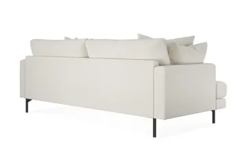 Menard 4-sits Djup Soffa i Bouclé - Vit - Möbler - Soffa - 4 sits soffa