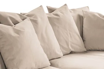Menard 4-sits Djup Tygsoffa - Beige - Möbler - Soffa - 4 sits soffa