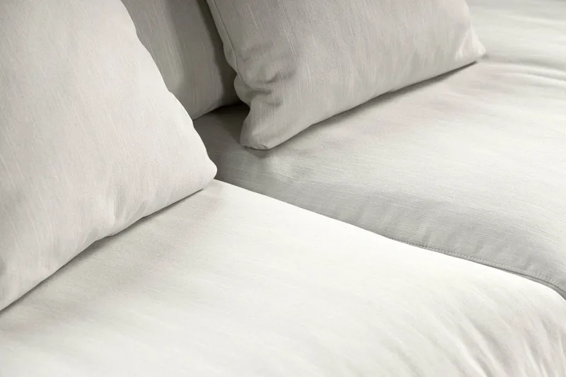 Menard 4-sits Djup Tygsoffa - Ljusgrå - Möbler - Soffa - 4 sits soffa