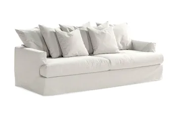 Menard 4-sits Djup Tygsoffa - Ljusgrå - Möbler - Soffa - 4 sits soffa