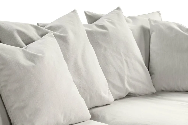 Menard 4-sits Djup Tygsoffa - Ljusgrå - Möbler - Soffa - 4 sits soffa