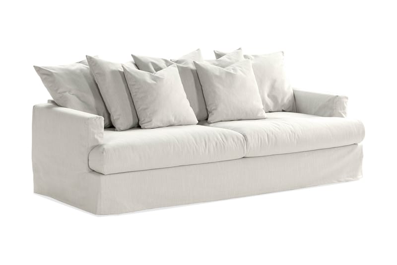Menard 4-sits Soffa Tvättbar & avtagbar klädsel - Linnebeige - 4 sits soffa