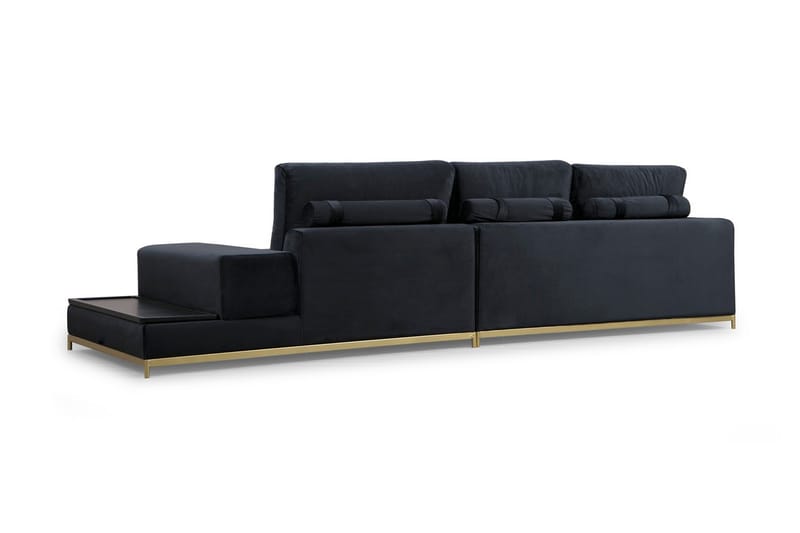 Mezonzo 4-sits Soffa - Svart - 4 sits soffa