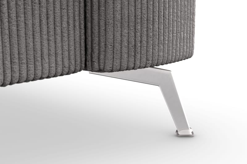 Ocean Lyx 4-sits Manchestersoffa - Mörkgrå - Möbler - Soffa - 4 sits soffa