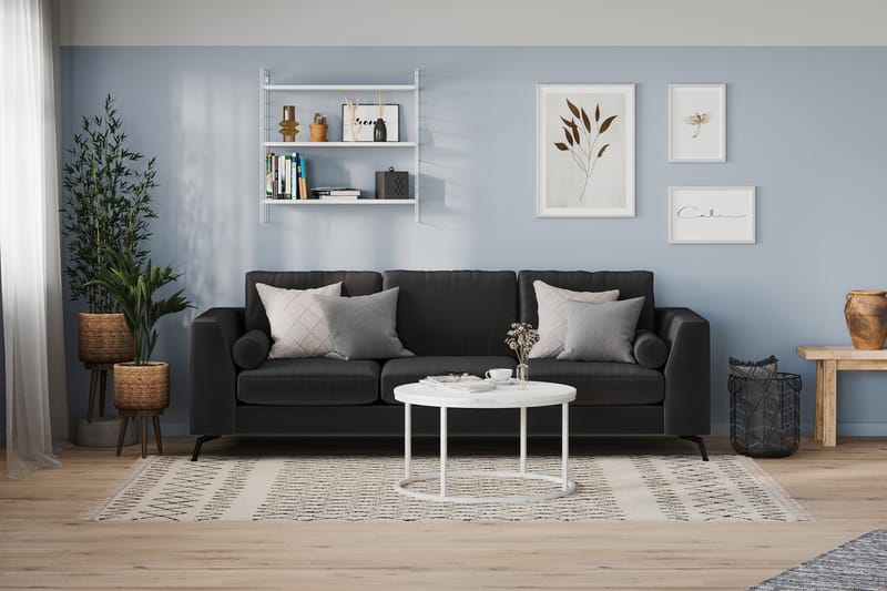 Ocean Lyx 4-sits Soffa - Svart - Möbler - Soffa - 4 sits soffa