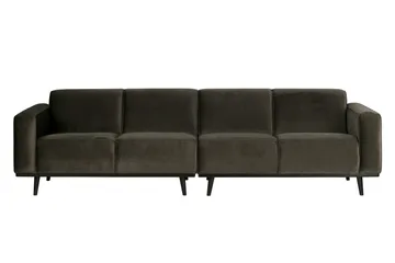 Statement 4-sits Sammetssoffa - Grön - Möbler - Soffa - 4 sits soffa