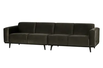 Statement 4-sits Sammetssoffa - Grön - Möbler - Soffa - 4 sits soffa