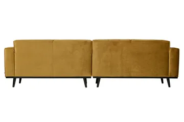 Statement 4-sits Sammetssoffa - Honungsgul - Möbler - Soffa - 4 sits soffa