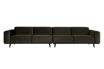 Statement 4-sits Sammetssoffa Large - Grön - Möbler - Soffa - 4 sits soffa