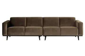 Statement 4-sits Sammetssoffa Large - Taupe - Möbler - Soffa - 4 sits soffa
