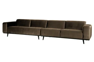Statement 4-sits Sammetssoffa Large - Taupe - Möbler - Soffa - 4 sits soffa