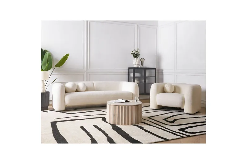 4-sits Soffgrupp Leiren Vit - Vit - Möbler - Soffa - Soffgrupp