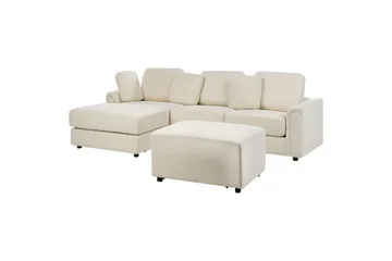 4-sitssoffa Kohlo Beige/svart, Högervänd - Beige/svart, Högervänd - Möbler - Soffa - Soffgrupp