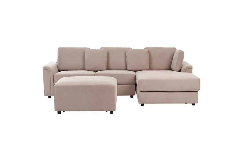 4-sitssoffa Kohlo Taupe/svart, Vänstervänd - Beige - Möbler - Soffa - Soffgrupp