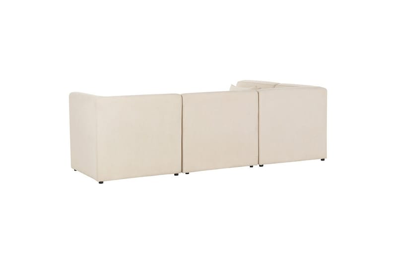 4-sitssoffa med fotpall Lemvig Beige, Högervänd - Beige, Högervänd - Möbler - Soffa - Soffgrupp