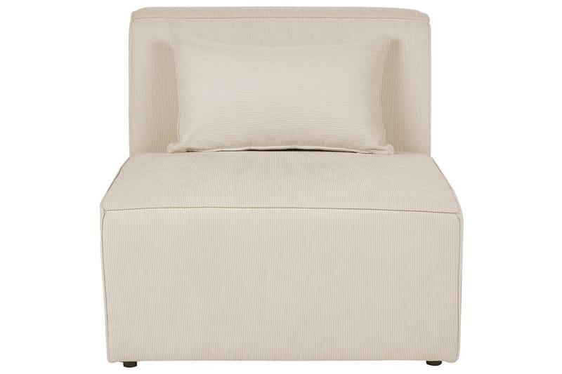 4-sitssoffa med fotpall Lemvig Beige, Vänstervänd - Beige, Vänstervänd - Möbler - Soffa - Soffgrupp