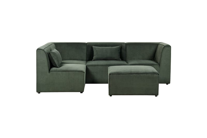 4-sitssoffa med fotpall Lemvig Grön, Högervänd - Grön, Högervänd - Möbler - Soffa - Soffgrupp
