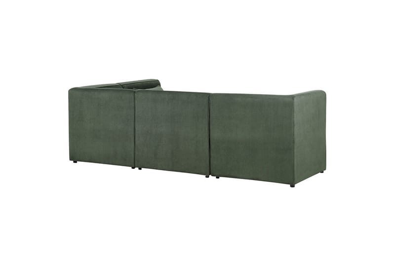 4-sitssoffa med fotpall Lemvig Grön, Vänstervänd - Grön, Vänstervänd - Möbler - Soffa - Soffgrupp