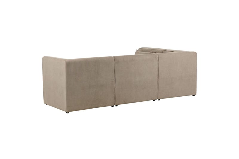 4-sitssoffa med fotpall Lemvig Taupe, Högervänd - Taupe, Högervänd - Möbler - Soffa - Soffgrupp