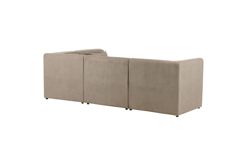 4-sitssoffa med fotpall Lemvig Taupe, Vänstervänd - Taupe, Vänstervänd - Möbler - Soffa - Soffgrupp