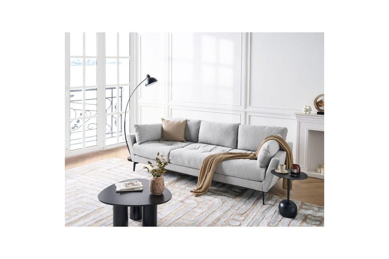 4-sitssoffa Nenola Grå, svart - Grå, svart - Möbler - Soffa - 4 sits soffa