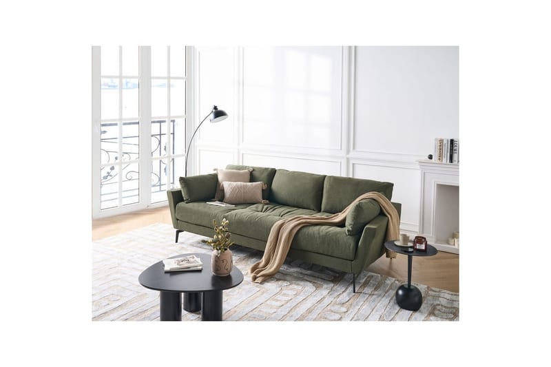 4-sitssoffa Nenola Grön, Svart - Grön, Svart - Möbler - Soffa - Soffgrupp