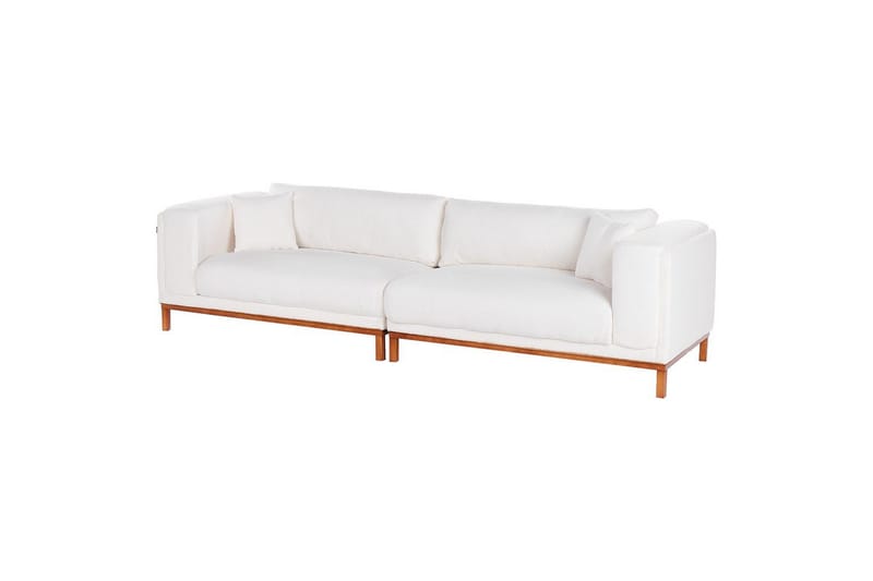 4-sitssoffa Veng Vit, ljust trä - Vit, ljust trä - Möbler - Soffa - 4 sits soffa