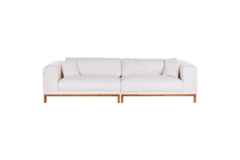 4-sitssoffa Veng Vit, ljust trä - Vit, ljust trä - Möbler - Soffa - 4 sits soffa