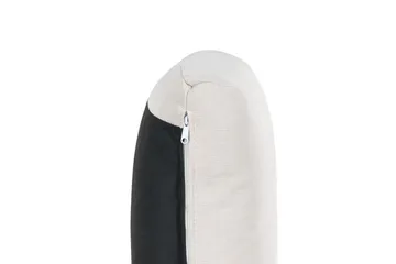 5-sits Hörnsoffa med fotpall Unstad Beige/svart, Högervänd, Polyester - Beige/svart, Högervänd, Polyester - Möbler - Soffa - Modulsoffor - Komplett modulsoffa