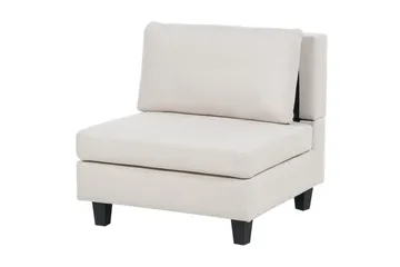 5-sits Hörnsoffa med fotpall Unstad Beige/svart, Högervänd, Polyester - Beige/svart, Högervänd, Polyester - Möbler - Soffa - Modulsoffor - Komplett modulsoffa