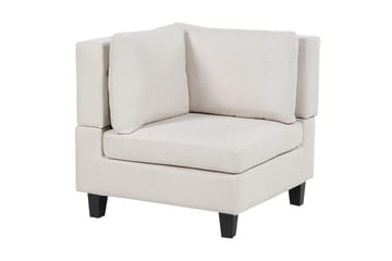5-sits Hörnsoffa Unstad Beige/svart, Högervänd, Polyester - Beige/svart, Högervänd, Polyester - Möbler - Soffa - Modulsoffor - Komplett modulsoffa