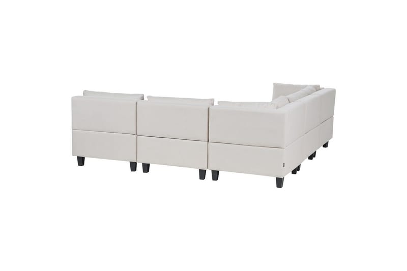5-sits Hörnsoffa Unstad Beige/svart, Högervänd, Polyester - Beige/svart, Högervänd, Polyester - Möbler - Soffa - Soffgrupp