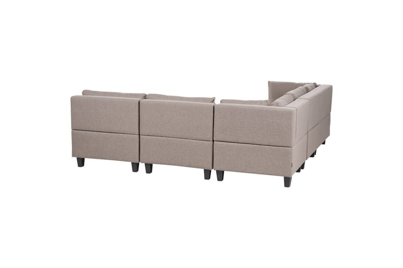 5-sits Hörnsoffa Unstad Brun/Svart, Högervänd, Polyester - Brun/Svart, Högervänd, Polyester - Möbler - Soffa - Soffgrupp