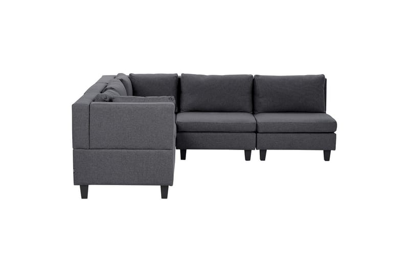 5-sits Hörnsoffa Unstad Grå, Högervänd, Polyester - Grå, Högervänd, Polyester - Möbler - Soffa - Soffgrupp