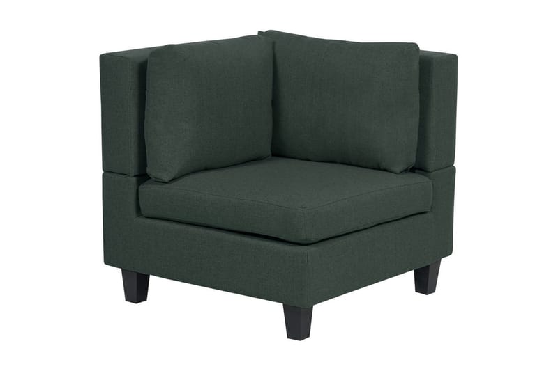 5-sits Hörnsoffa Unstad Grön/Svart, Högervänd, Polyester - Grön/Svart, Högervänd, Polyester - Möbler - Soffa - Soffgrupp