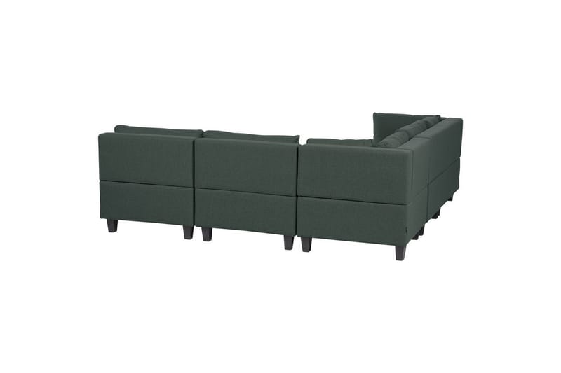 5-sits Hörnsoffa Unstad Grön/Svart, Högervänd, Polyester - Grön/Svart, Högervänd, Polyester - Möbler - Soffa - Soffgrupp