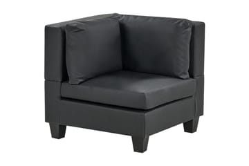 5-sits Hörnsoffa Unstad Svart, Högervänd, Konstläder - Svart, Högervänd, Konstläder - Möbler - Soffa - Soffgrupp