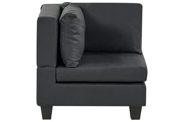 5-sits Hörnsoffa Unstad Svart, Högervänd, Konstläder - Svart, Högervänd, Konstläder - Möbler - Soffa - Soffgrupp