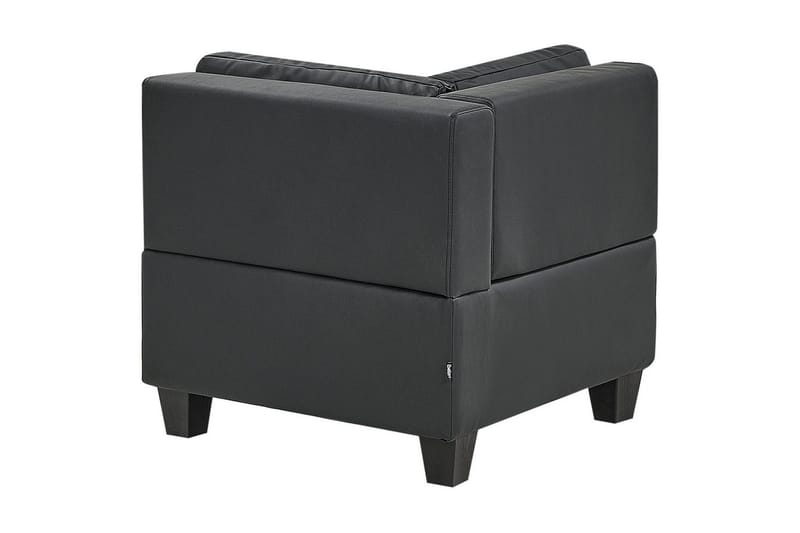 5-sits Hörnsoffa Unstad Svart, Högervänd, Konstläder - Svart, Högervänd, Konstläder - Möbler - Soffa - Soffgrupp