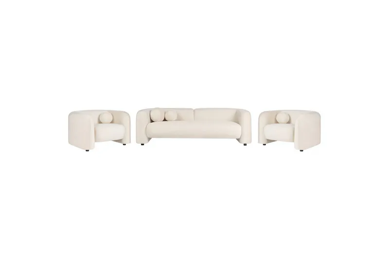 5-sits Soffgrupp Leiren Off-white - Off-white - Möbler - Soffa - Soffgrupp