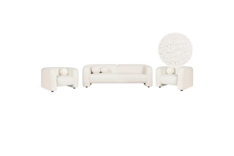 5-sits Soffgrupp Leiren Vit - Vit - Möbler - Soffa - Soffgrupp