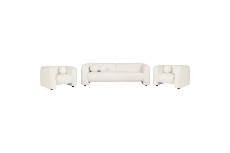 5-sits Soffgrupp Leiren Vit - Vit - Möbler - Soffa - Soffgrupp