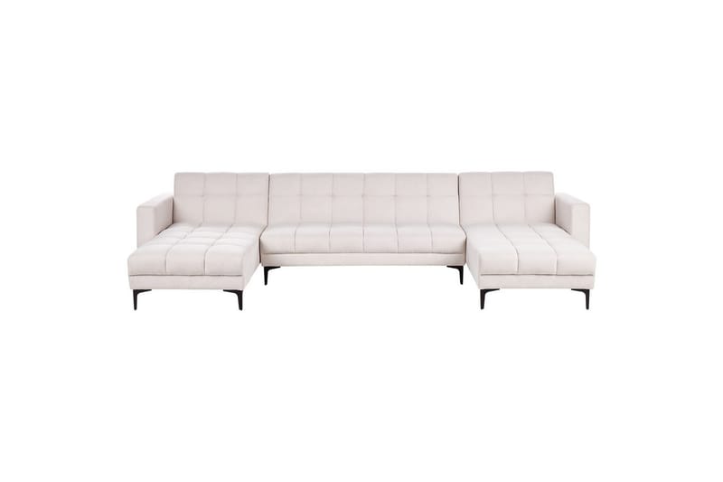 5-sits U-formad soffa Alnes Off-white/Svart - Off-white/Svart - Möbler - Soffa - Soffgrupp