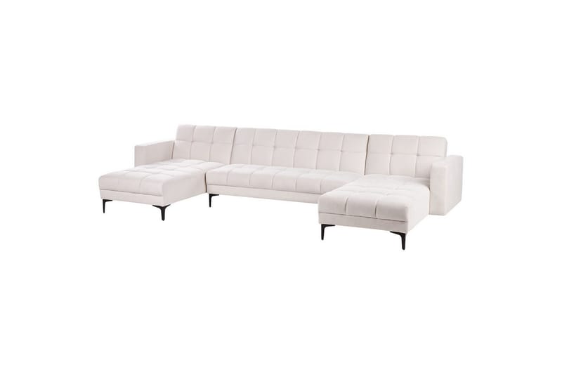 5-sits U-formad soffa Alnes Off-white/Svart - Off-white/Svart - Möbler - Soffa - Soffgrupp
