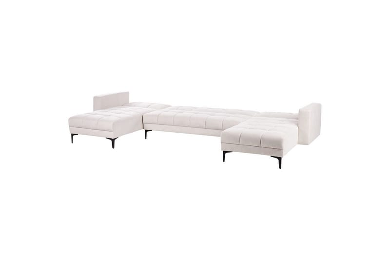 5-sits U-formad soffa Alnes Off-white/Svart - Off-white/Svart - Möbler - Soffa - Soffgrupp