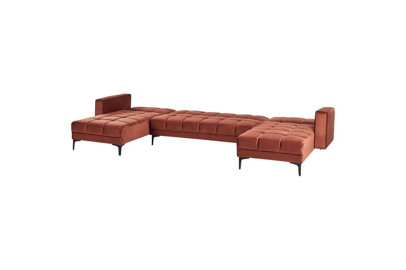 5-sits U-formad soffa Alnes Röd/Svart - Röd/Svart - Möbler - Soffa - Soffgrupp