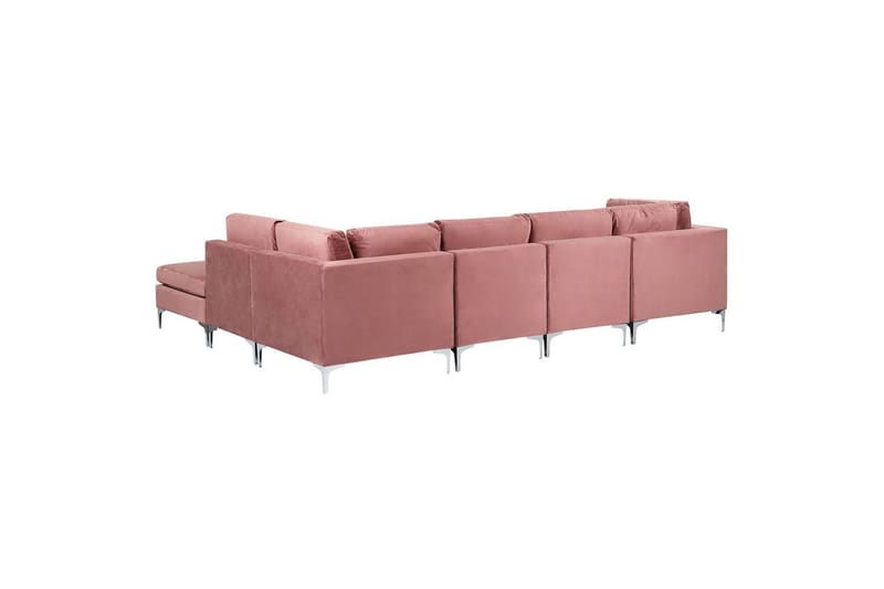 5-sitssoffa med fotpall Evja Rosa - Rosa - Möbler - Soffa - Soffgrupp