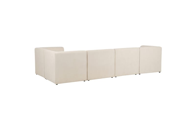 5-sitssoffa med fotpall Lemvig Beige, Vänstervänd - Beige, Vänstervänd - Möbler - Soffa - Soffgrupp
